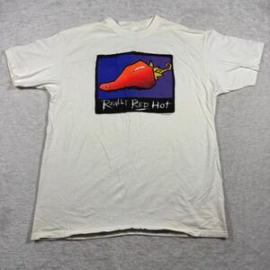 Vintage 1992 Painted Lady‎ Really Red Hot Chili Pepper T Shirt XL White USA Made
